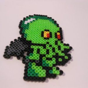 Baby Cthulhu perler figure